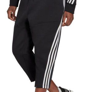 adidas Sportswear Z.N.E Wrapped 3-Stripes 7/8 Pants Black / White S